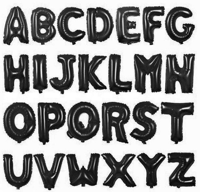 بادکنک فویلی هلیومی عمده حروف(کارتن260تایی)